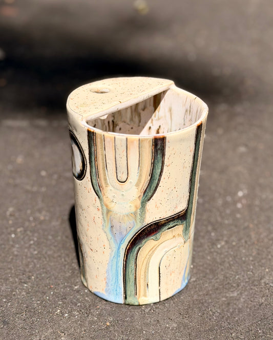 Hand-carved 32oz Travel Cup