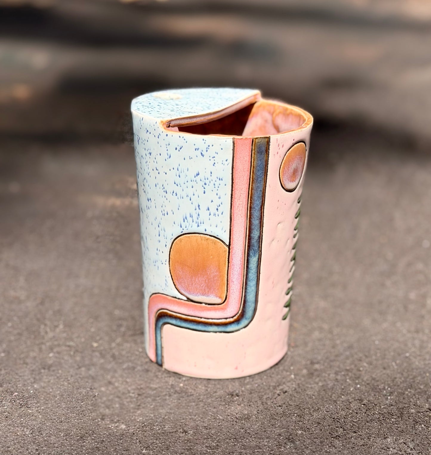 Hand-carved 32oz Travel Cup